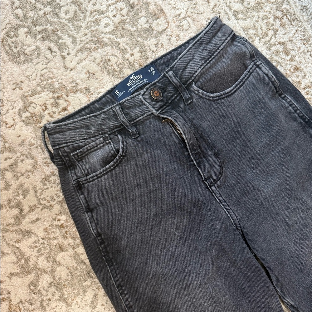 Hollister Black Straight Leg Jeans Classic Style